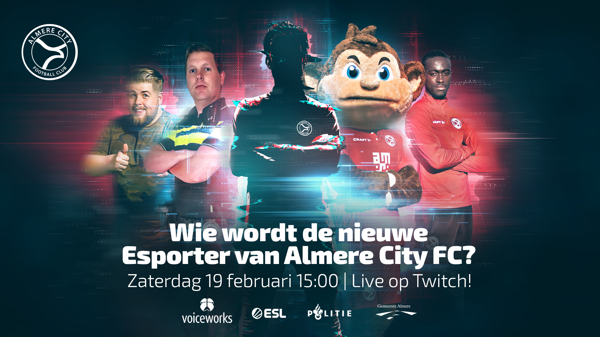 Esports finale Almere City FC zaterdag live op Twitch